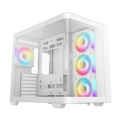 DeepCool CG530U 4F WH ATX Curved Glass Panoramic Case White - R-CG530U4FWH (Boxed) — Buy in Cyprus with Fast Delivery