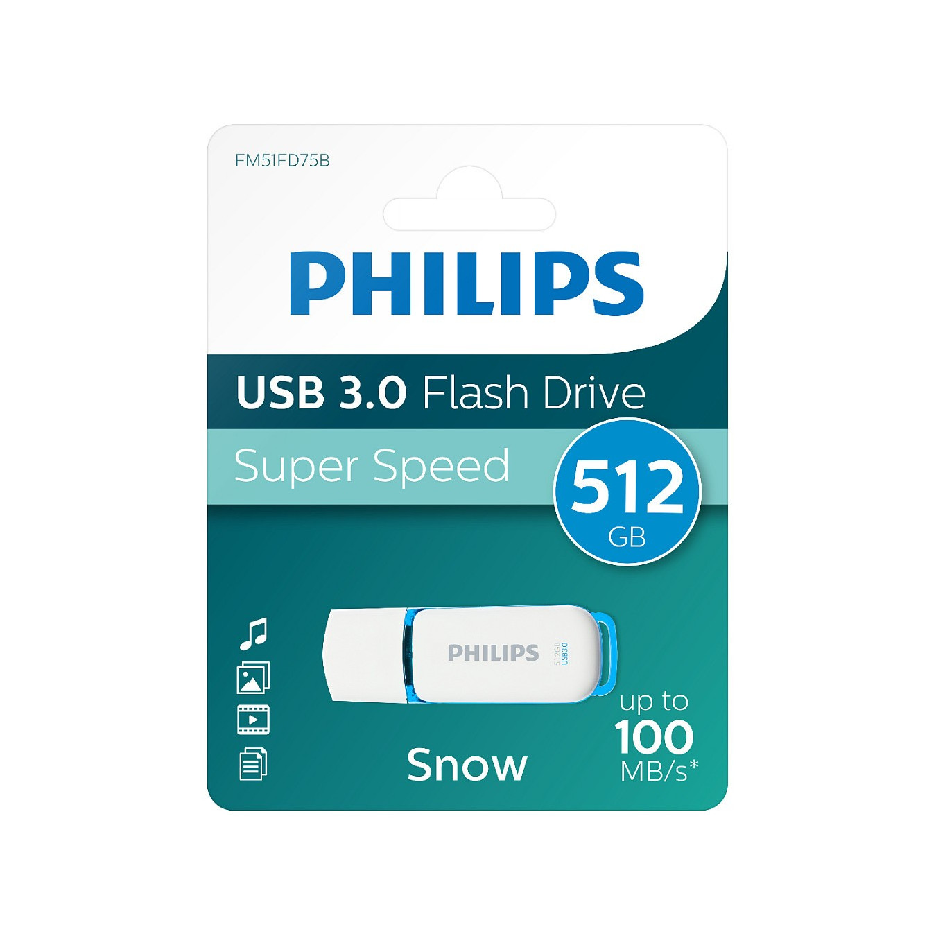 STICK Philips USB 3.0 512GB Snow Edition Spring Green — Buy in Cyprus with Fast Delivery