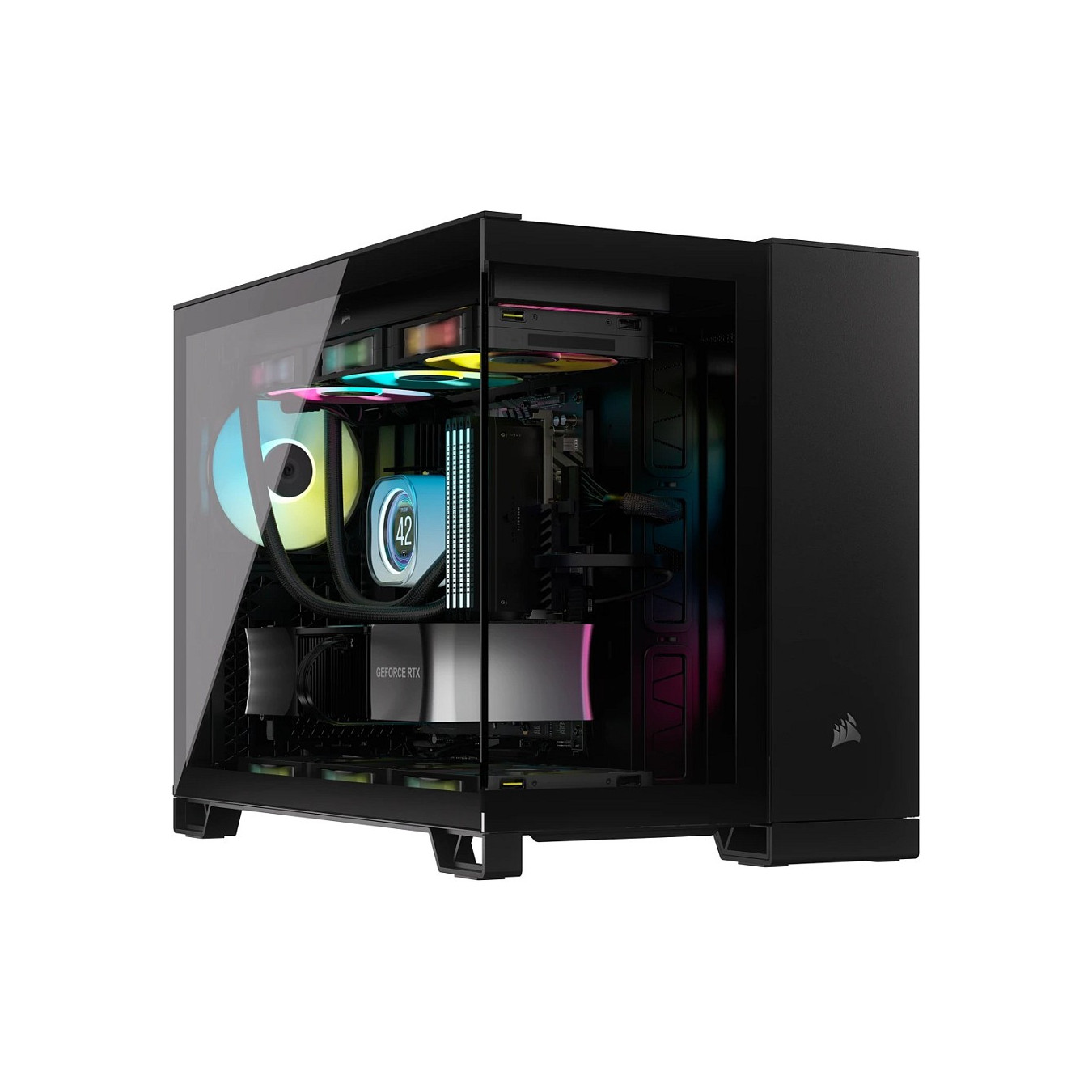 Corsair 2500X RGB schwarz Midi Tower mATX Gaming Gehäuse — Buy in Cyprus with Fast Delivery
