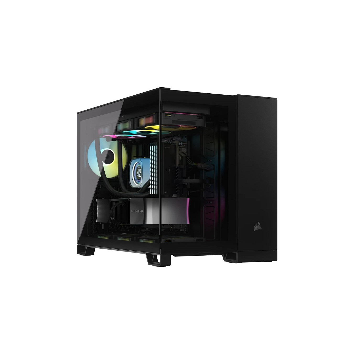 Corsair 2500X RGB schwarz Midi Tower mATX Gaming Gehäuse — Buy in Cyprus with Fast Delivery