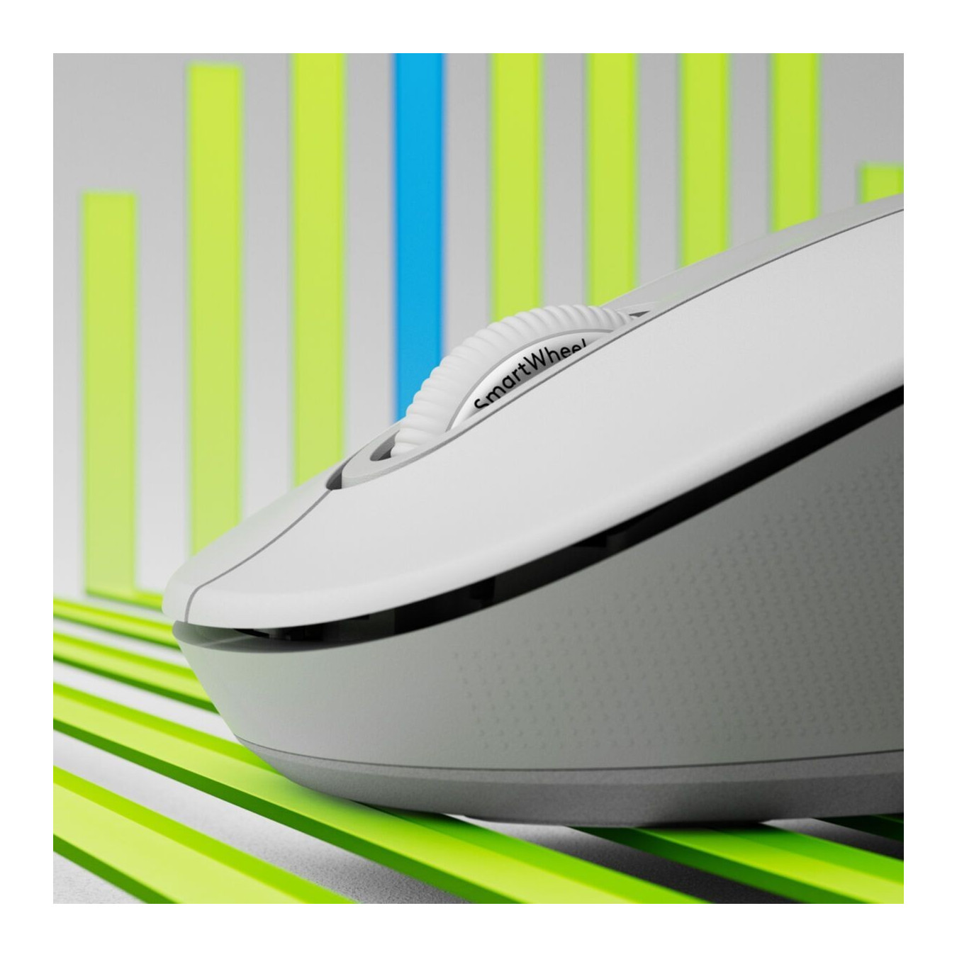 Logitech Signature M650 Wireless Mouse - Right-Hand Ergonomic, White, Bluetooth, 4000 DPI, AA Battery