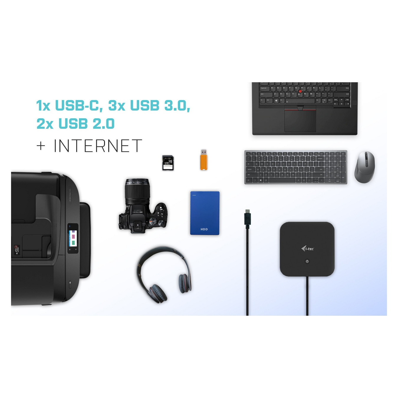 D i-tec USB-C Dual Display Docking Station — Buy in Cyprus with Fast Delivery