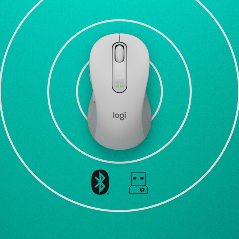 Buy Logitech Signature M650 Wireless Mouse - Right-Hand Ergonomic, White, Blueto... in Cyprus, Nicosia, Limassol, Larnaka, Pafos
