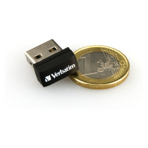 STICK 32GB USB 2.0 Verbatim Store'n'Stay Nano blue — Buy in Cyprus with Fast Delivery