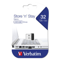 STICK 32GB USB 2.0 Verbatim Store'n'Stay Nano blue — Buy in Cyprus with Fast Delivery