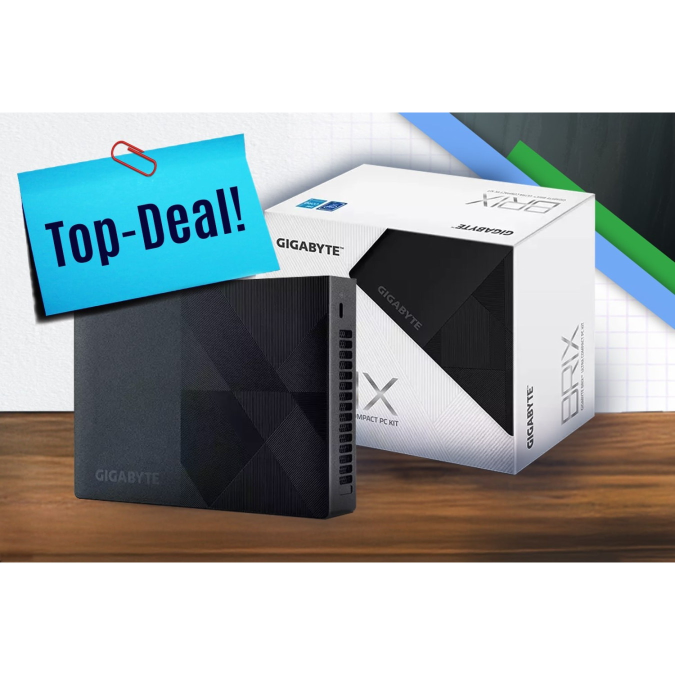 GIGABYTE BRIX - GB-BNIP-N100 - Barebone Mini PC, Intel N100, Compact Black — Buy in Cyprus with Fast Delivery