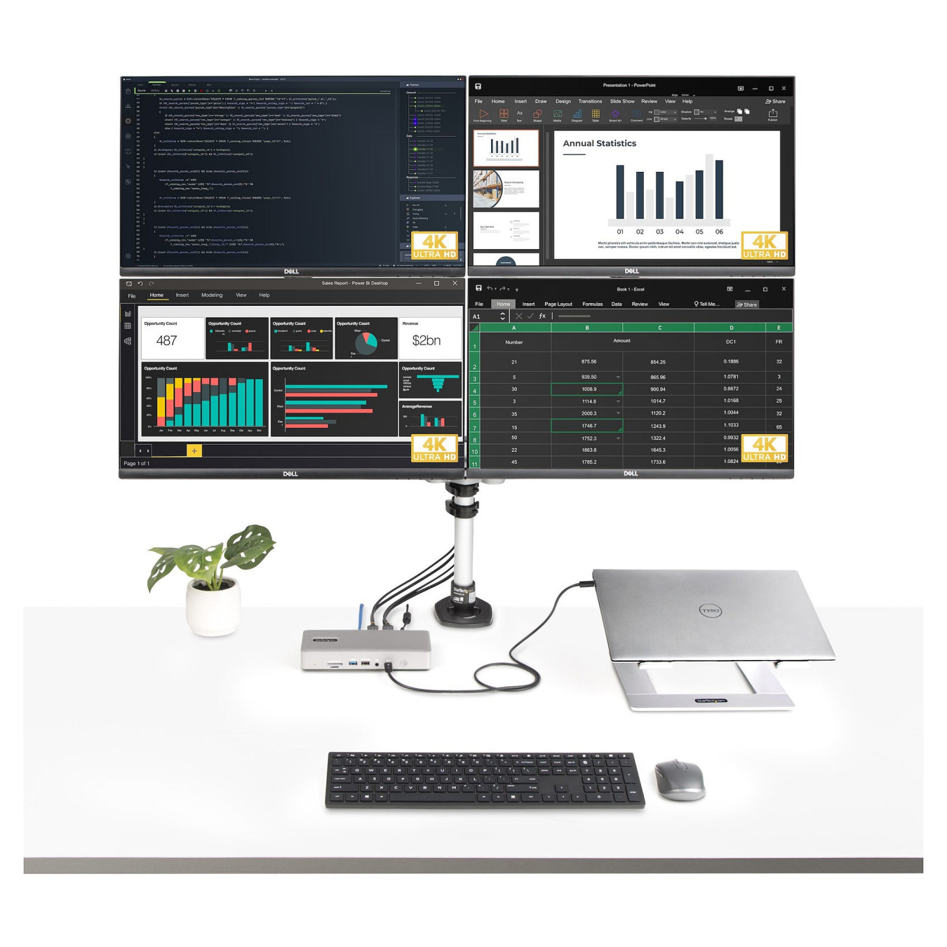 D StarTech THUNDERBOLT 4 DOCK 2X HDMI DP — Buy in Cyprus with Fast Delivery