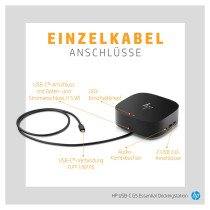 D HP USB-C G5 Essential Dock 120W Schwarz — Buy in Cyprus with Fast Delivery