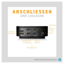 D HP USB-C G5 Essential Dock 120W Schwarz — Buy in Cyprus with Fast Delivery