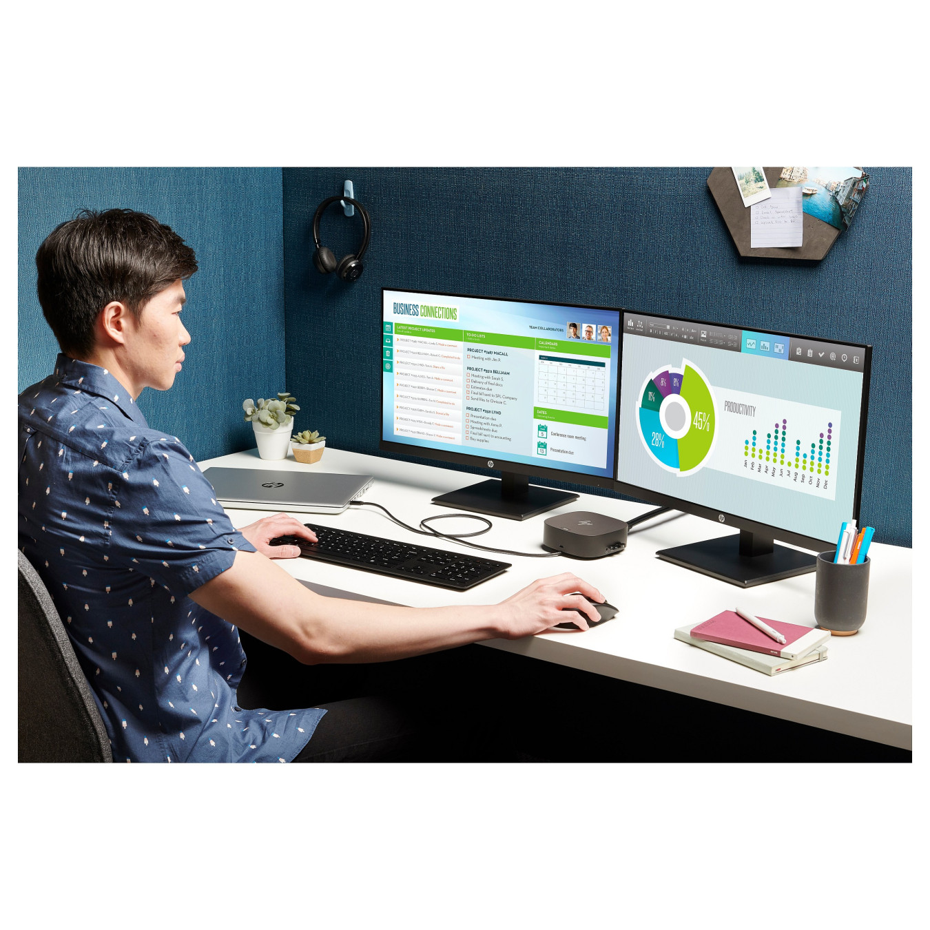 D HP USB-C G5 Essential Dock 120W Schwarz — Buy in Cyprus with Fast Delivery