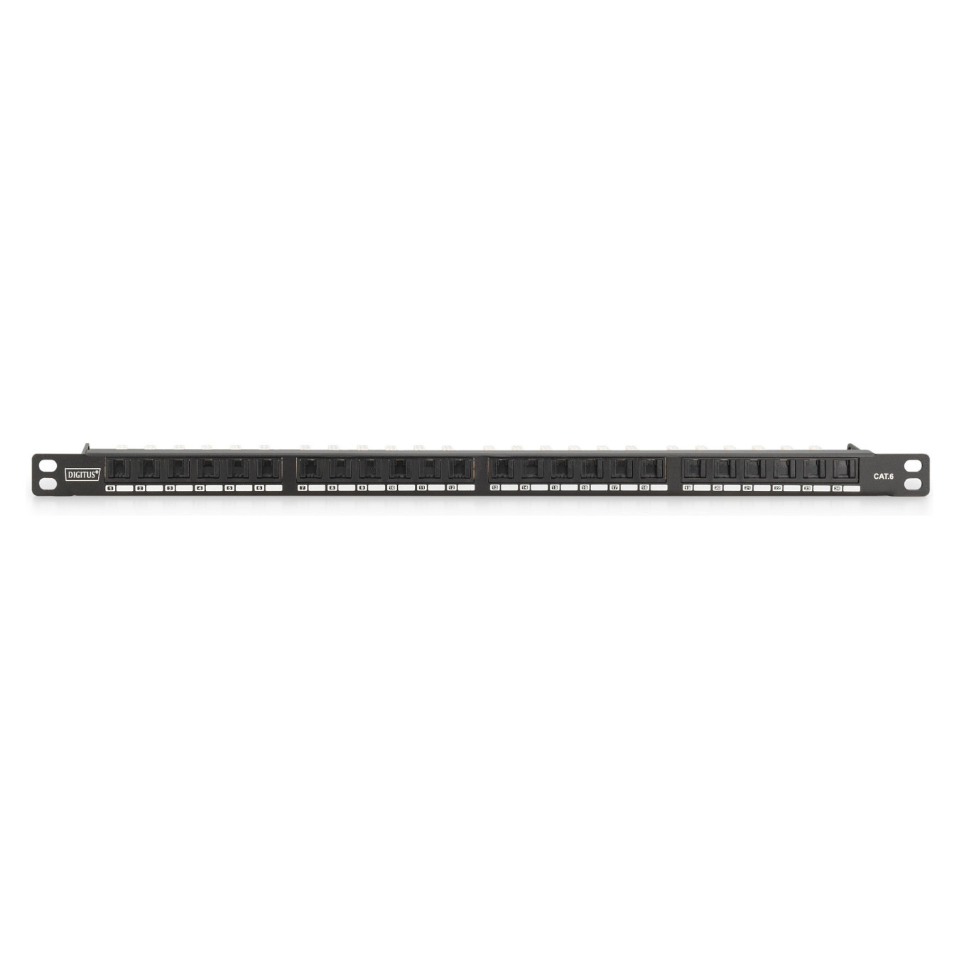 DIGITUS Patchpanel 0.5HE 24-Port Cat6 ungeschirmt schwarz — Buy in Cyprus with Fast Delivery