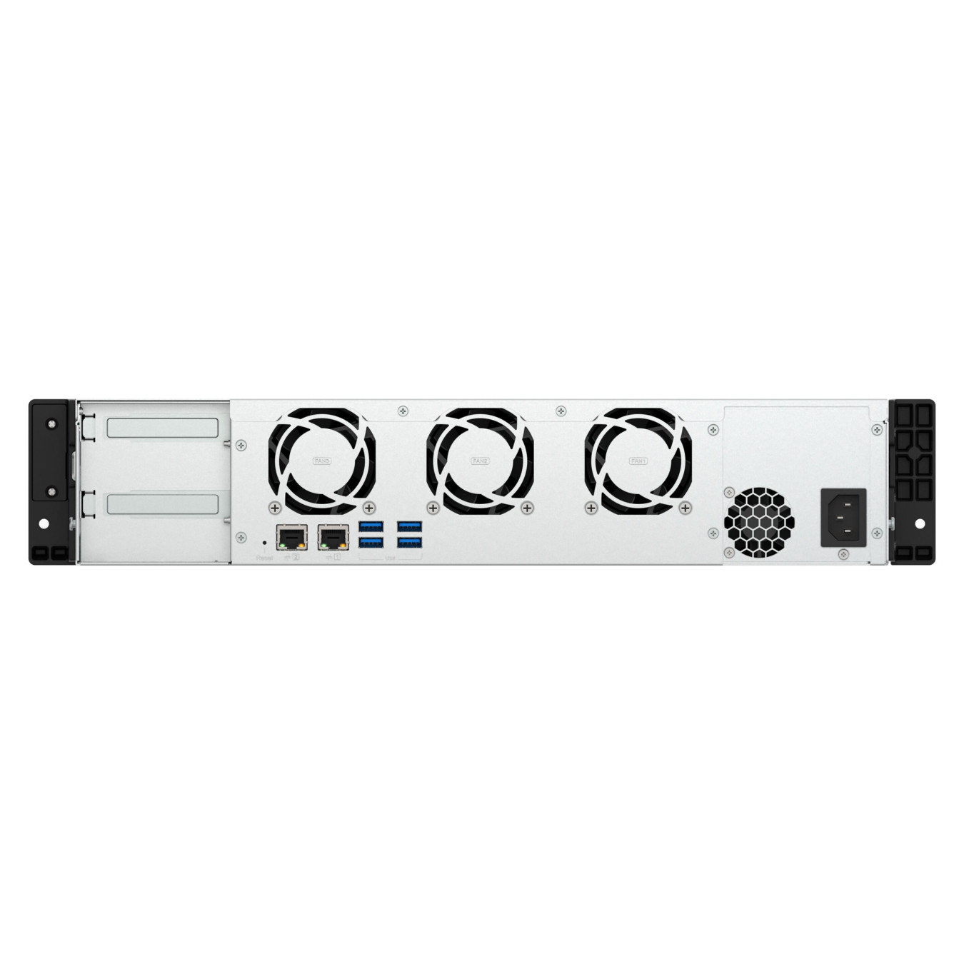 QNAP TS-855eU-8G NAS Server - 8-Bay 2U Rack, Intel Atom C5125 2.8GHz, 8GB DDR4, 2x2.5GbE, 2x M.2, Black