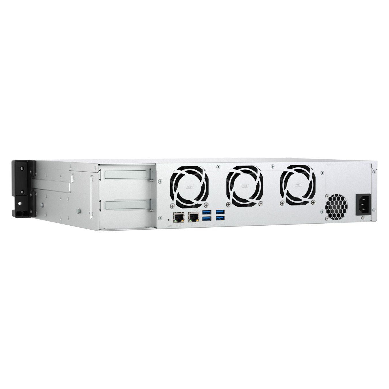 QNAP TS-855eU-8G NAS Server - 8-Bay 2U Rack, Intel Atom C5125 2.8GHz, 8GB DDR4, 2x2.5GbE, 2x M.2, Black