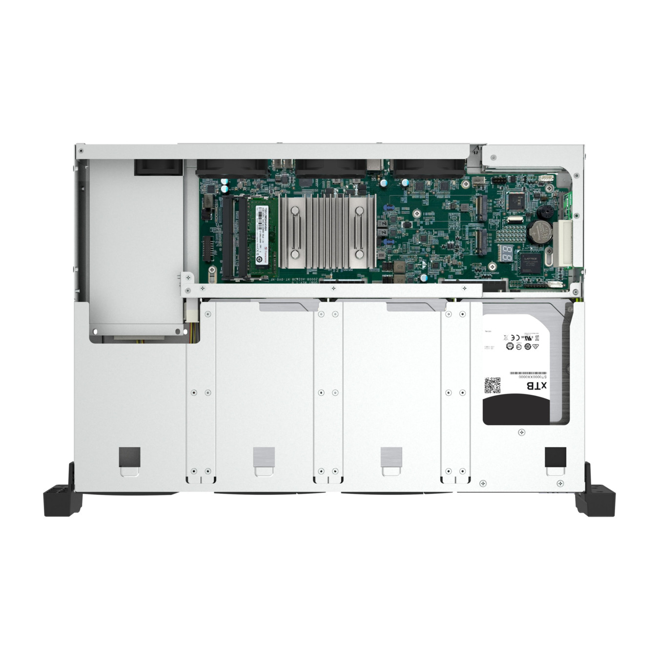 QNAP TS-855eU-8G NAS Server - 8-Bay 2U Rack, Intel Atom C5125 2.8GHz, 8GB DDR4, 2x2.5GbE, 2x M.2, Black