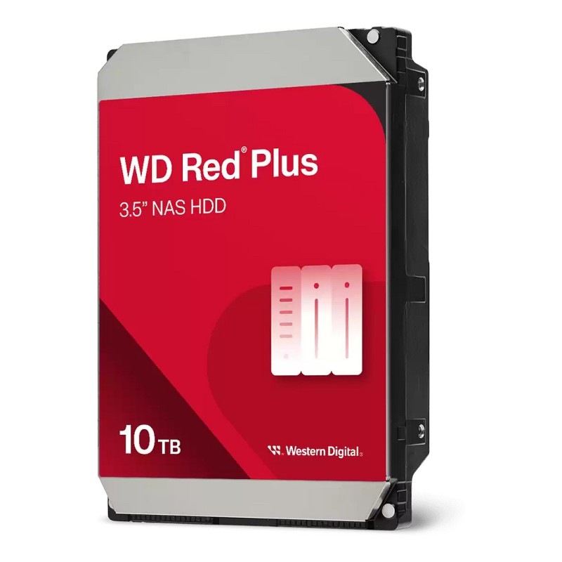 Western Digital Red Plus 10TB - 7200 RPM 256MB SATA III 3.5" NAS HDD - WD100EFGX (Bulk) — Buy in Cyprus with Fast Delivery