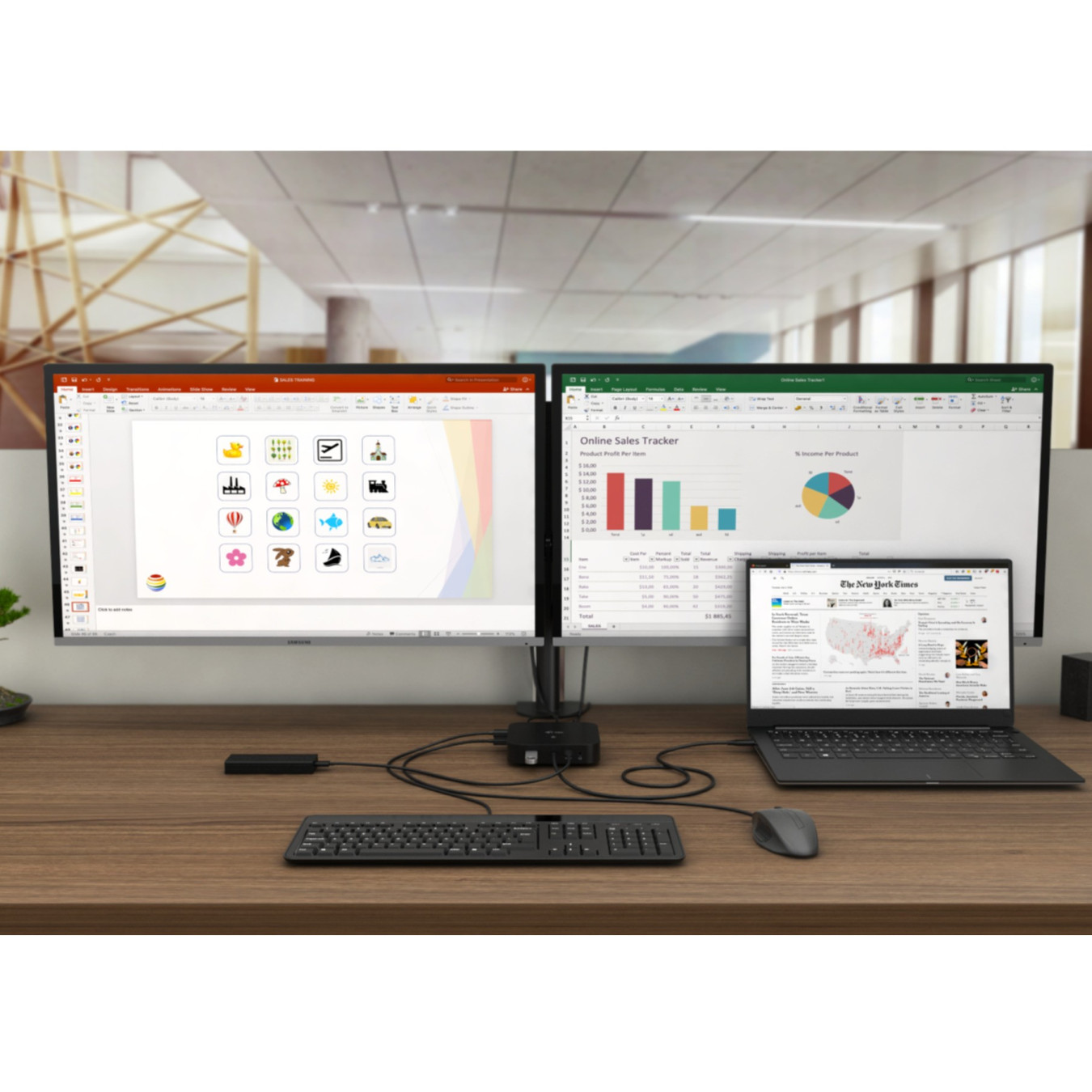 I-TEC USB-C Dual Display Docking Station - C31DUALDPDOCKPD100W - USB-C Dock, Dual 4K60, DP1.4, 100W PD, Gigabit LAN, 6x USB