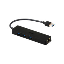 i-tec USB-C Slim Hub - 3-Port with Gigabit Ethernet Adapter - Compact Aluminum USB-C Adapter
