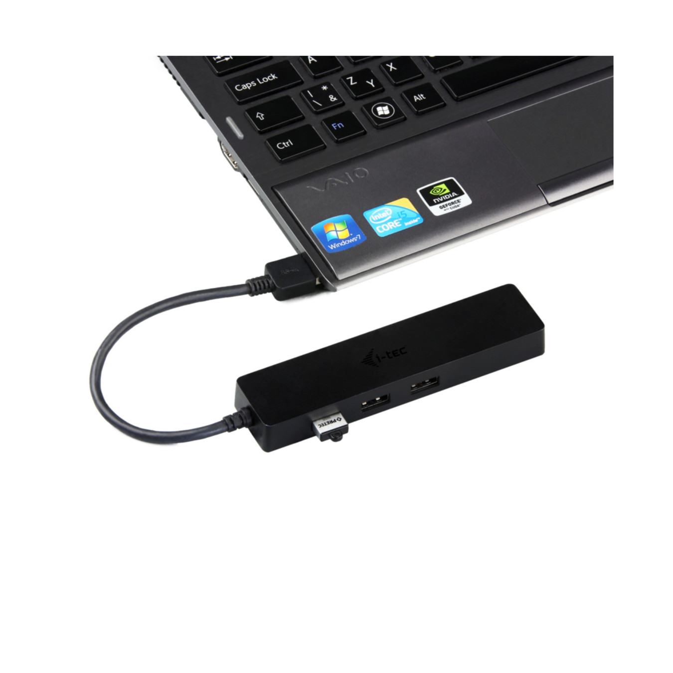i-tec USB-C Slim Hub - 3-Port with Gigabit Ethernet Adapter - Compact Aluminum USB-C Adapter