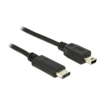 USB2.0 USB Type-C 2.0 Stecker to USB 2.0 Typ Mini-B Stecker 0.5 m schwarz Delock — Buy in Cyprus with Fast Delivery