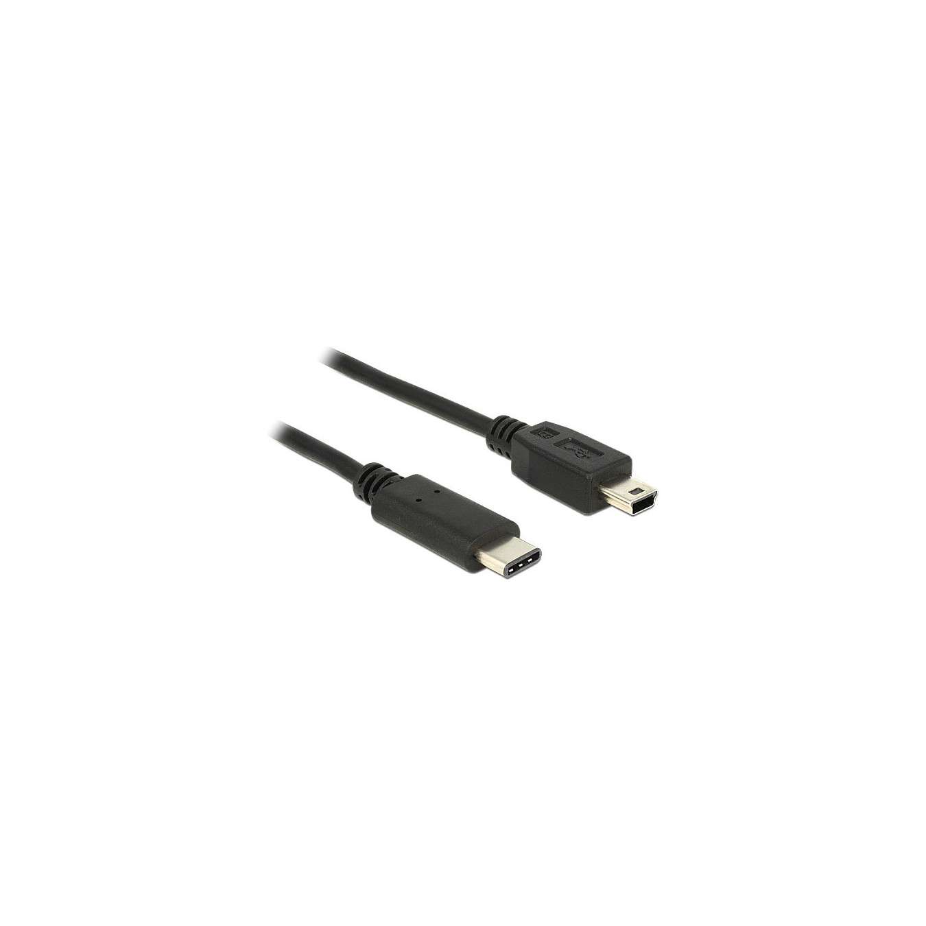 USB2.0 USB Type-C 2.0 Stecker to USB 2.0 Typ Mini-B Stecker 0.5 m schwarz Delock — Buy in Cyprus with Fast Delivery