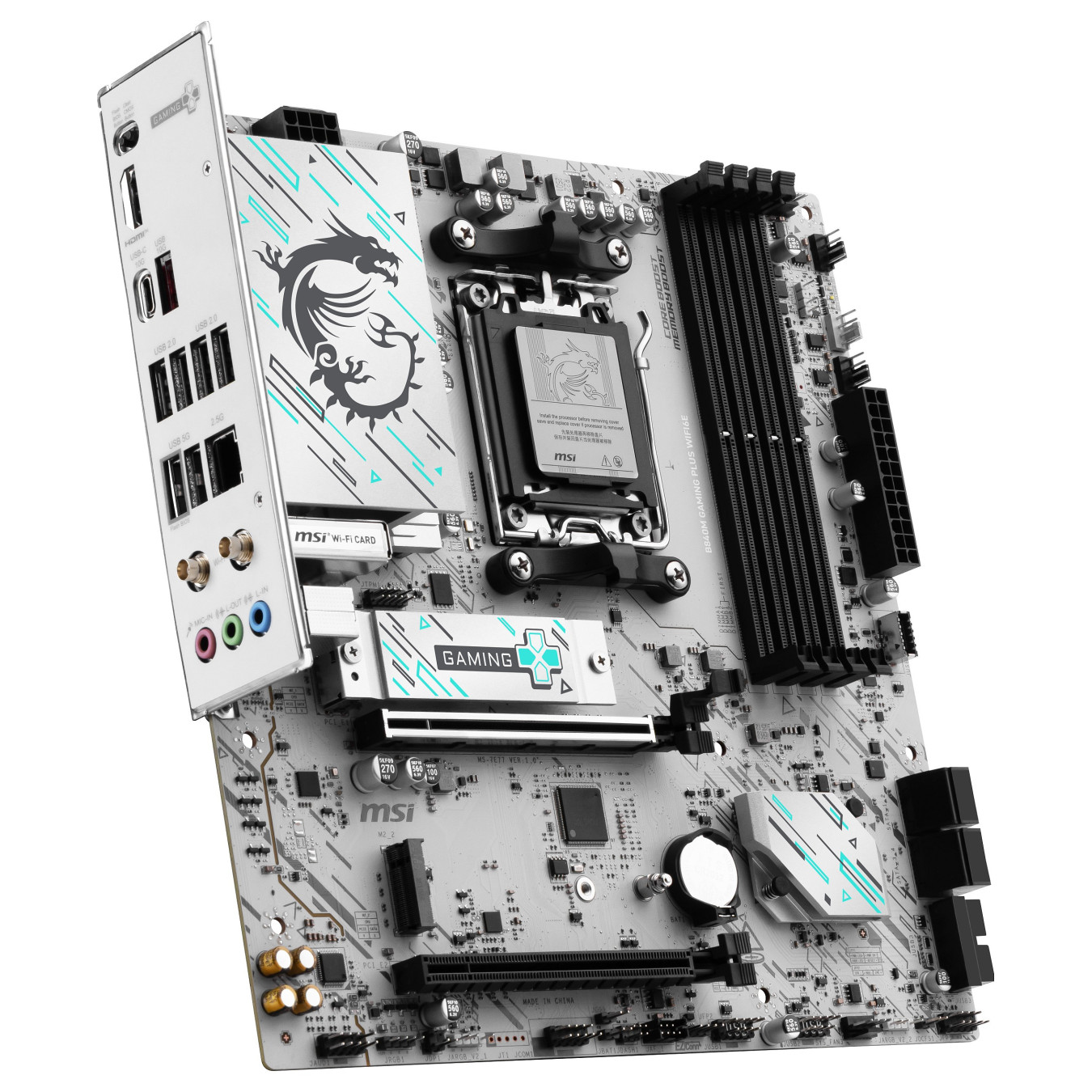 MSI B840M GAMING PLUS WIFI6E – AM5 Micro-ATX Motherboard – DDR5 WiFi 6E | Armenius Store