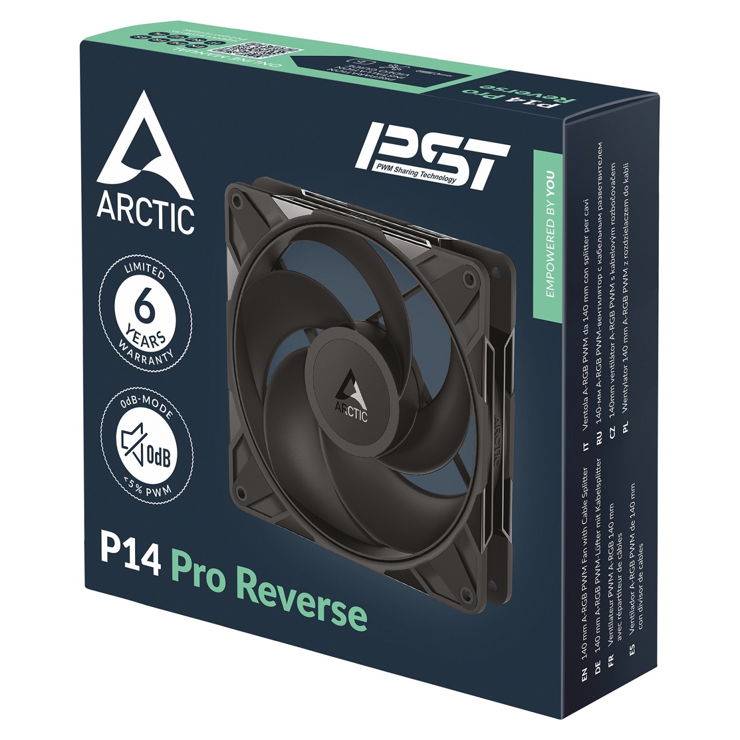 ARCTIC P14 Pro Reverse Blade PWM Fan 140mm 3-Pack (Boxed) — Buy in Cyprus with Fast Delivery