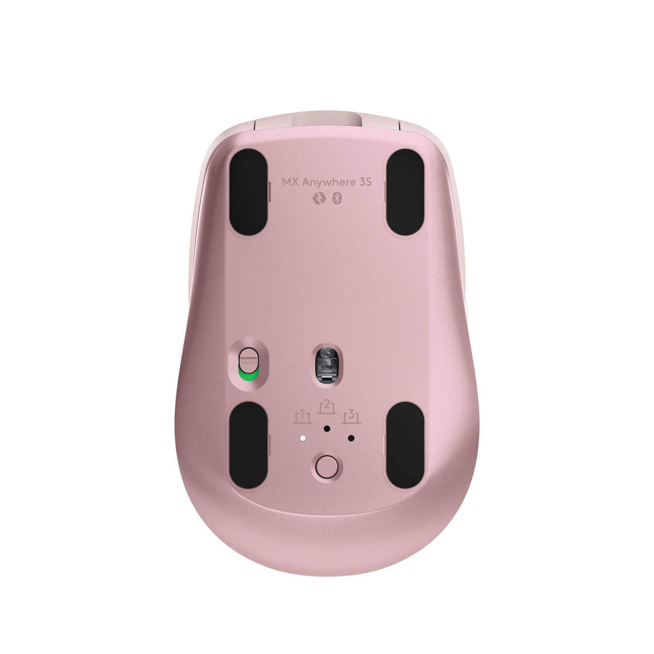 Logitech MX Anywhere 3S - 910-006931 - Compact Right-Hand Wireless Mouse, Pink, 8000 DPI, USB-C Rechargeable