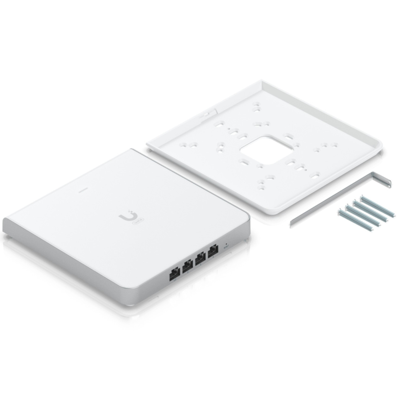 Ubiquiti U6-Enterprise (U6-ENTERPRISE-IW) - Tri-Band Wi-Fi 6E AP, White, PoE, 2.5GbE, Up to 600 Users
