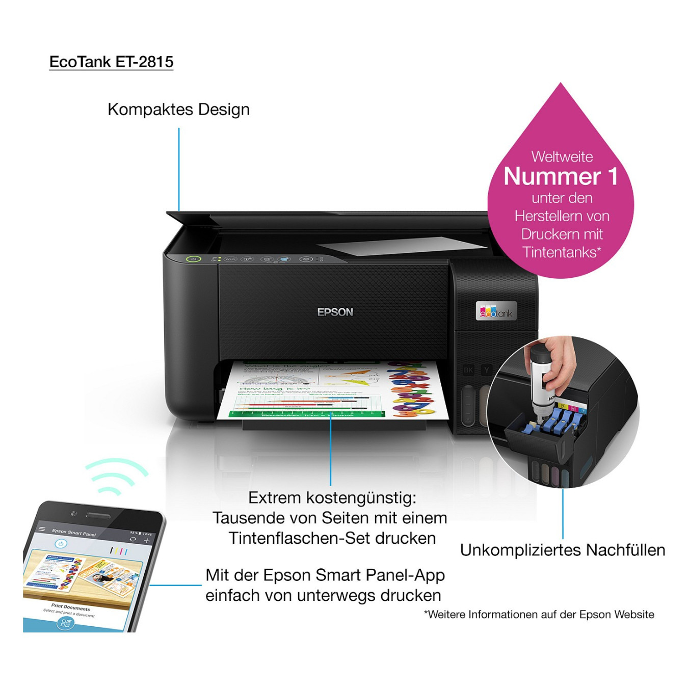 T Epson EcoTank ET-2815 A4 — Buy in Cyprus with Fast Delivery
