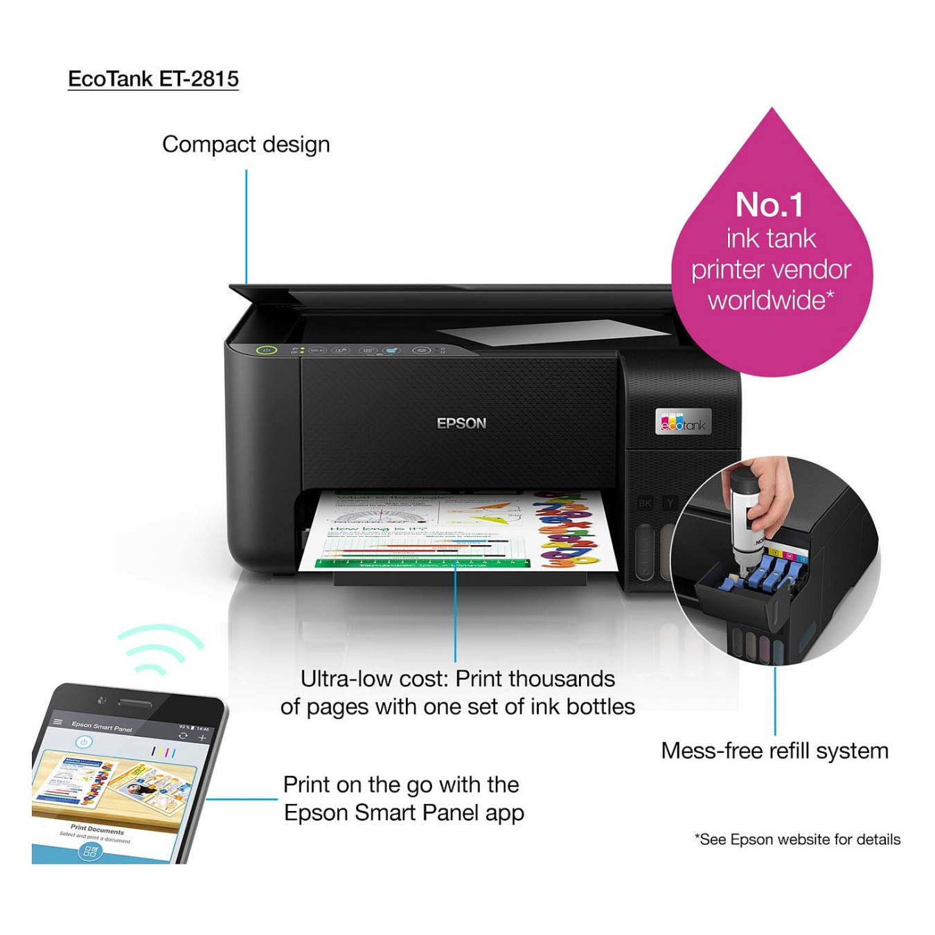 T Epson EcoTank ET-2815 A4 — Buy in Cyprus with Fast Delivery