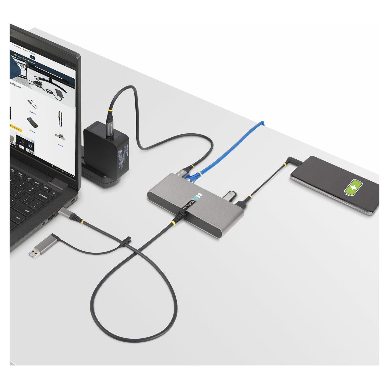 StarTech USB-C USB-A HUB - GBE - RS232 — Buy in Cyprus with Fast Delivery