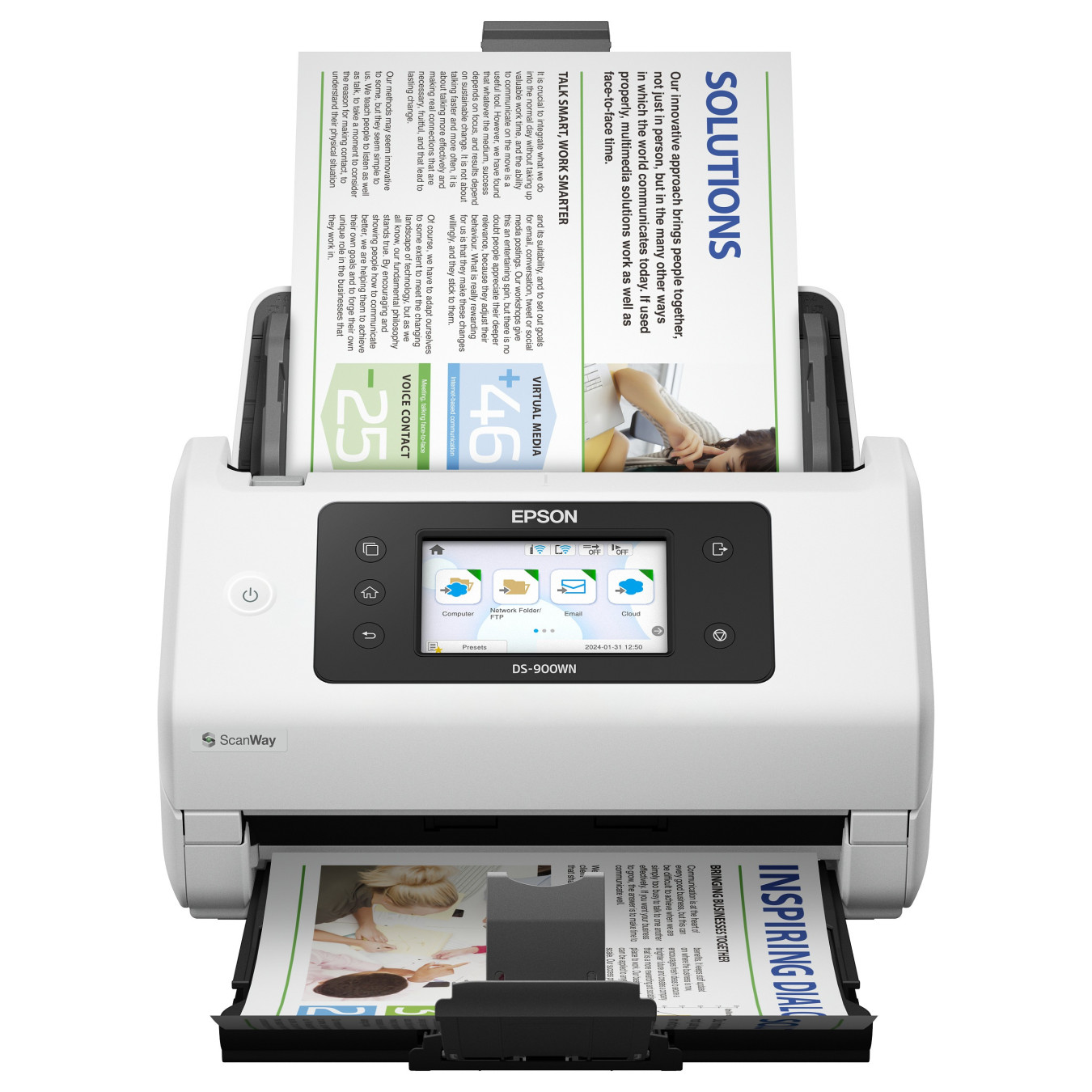 EPSON WorkForce DS-900WN Scanner A4 network and Wifi 70ppm 140ipm feeder 100 sheets — Buy in Cyprus with Fast Delivery