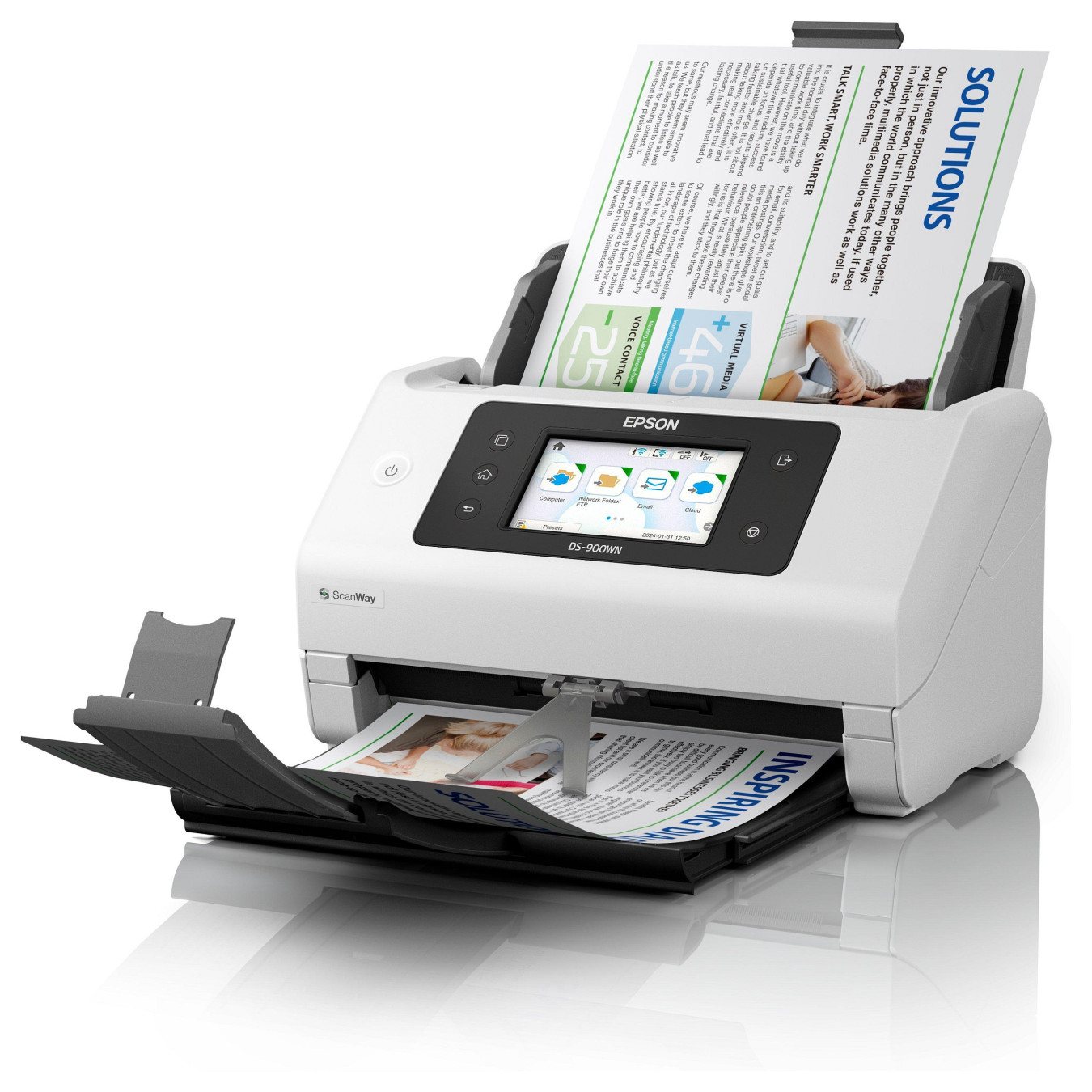 EPSON WorkForce DS-900WN Scanner A4 network and Wifi 70ppm 140ipm feeder 100 sheets — Buy in Cyprus with Fast Delivery