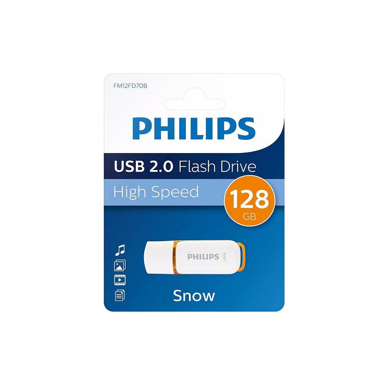 STICK Philips USB 2.0 128GB Snow Edition Sunrise Orange — Buy in Cyprus with Fast Delivery