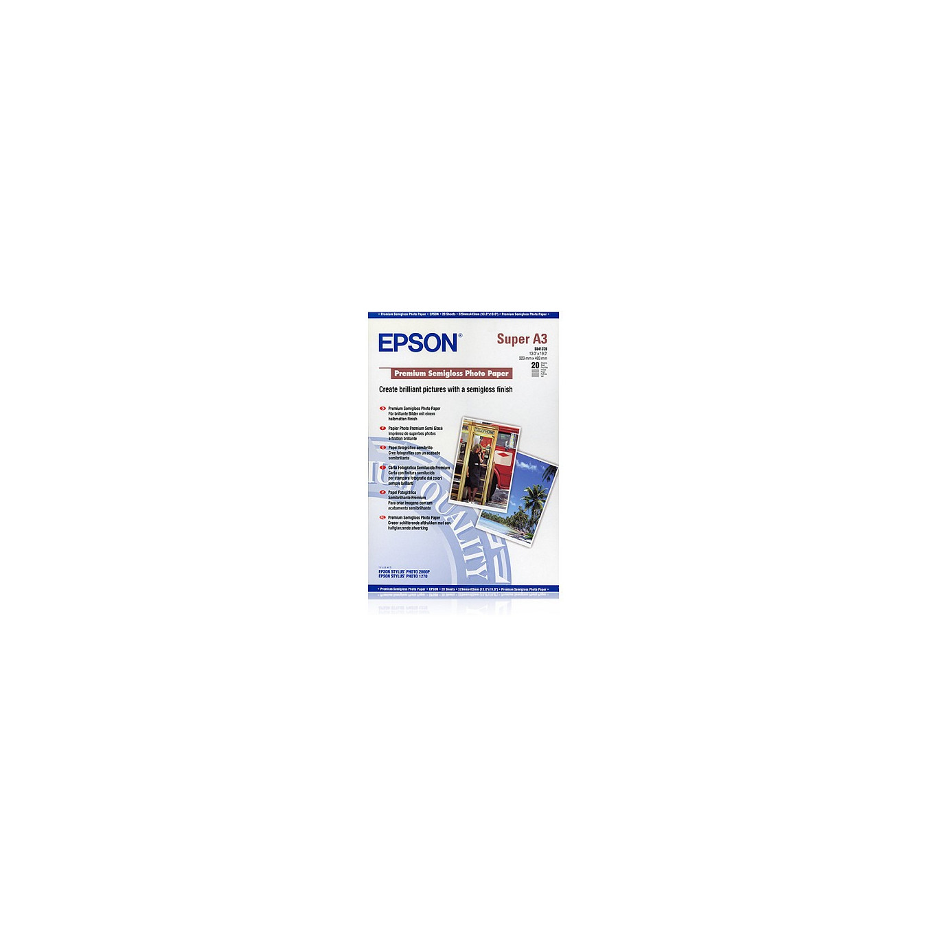 Epson Premium Semigloss Photopapier A3 matt 20Bl. — Buy in Cyprus with Fast Delivery