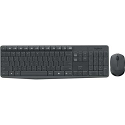 Buy Logitech Wireless Keyboard & Mouse Combo - MK235 (920-007905) - Black, Germa... in Cyprus, Nicosia, Limassol, Larnaka, Pafos