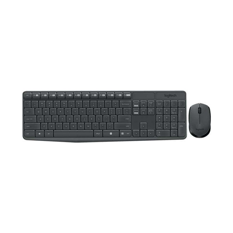 Buy Logitech Wireless Keyboard & Mouse Combo - MK235 (920-007905) - Black, Germa... in Cyprus, Nicosia, Limassol, Larnaka, Pafos