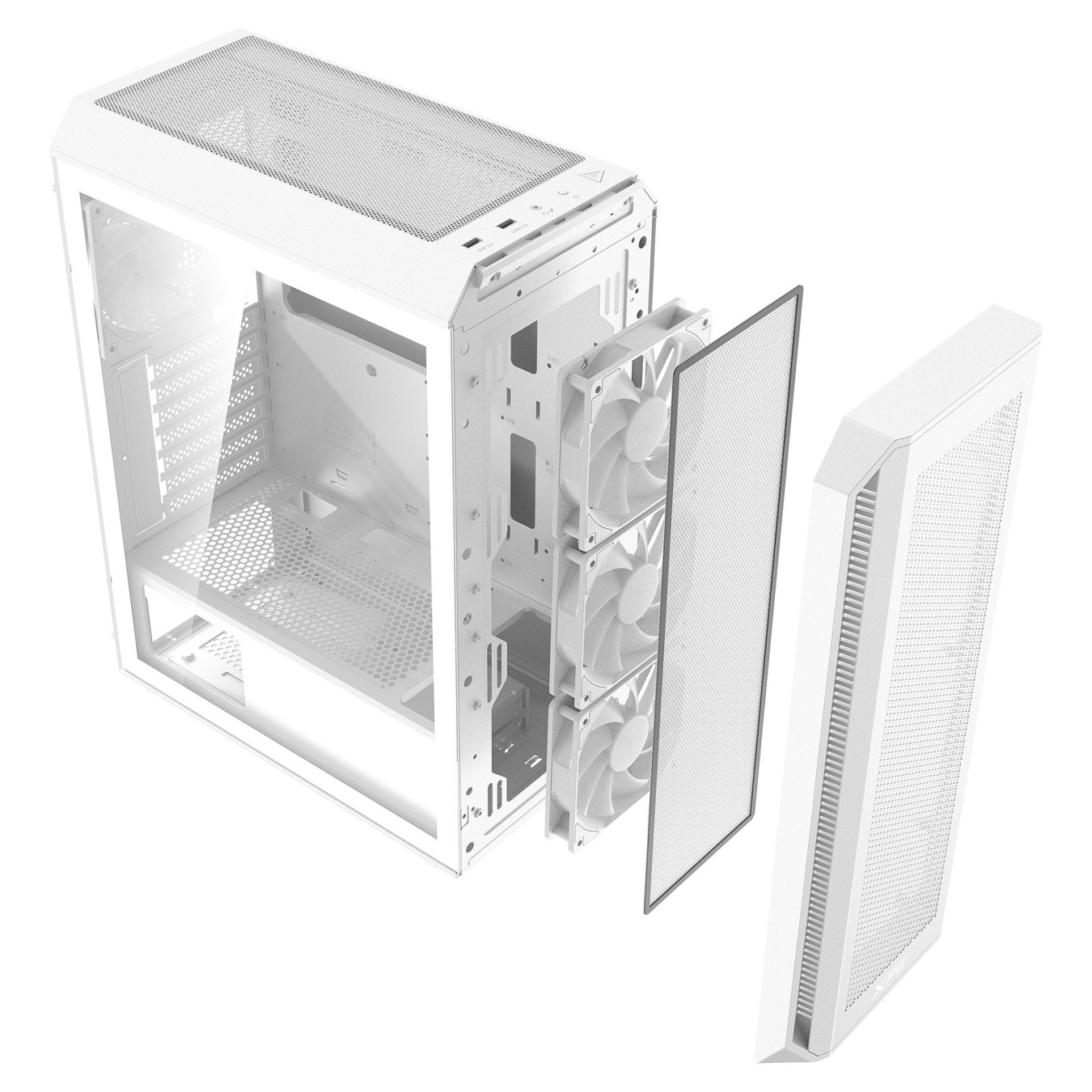 XPG Valor Air Plus ATX Midi Tower weiß Glas 4x120mm ARGB — Buy in Cyprus with Fast Delivery