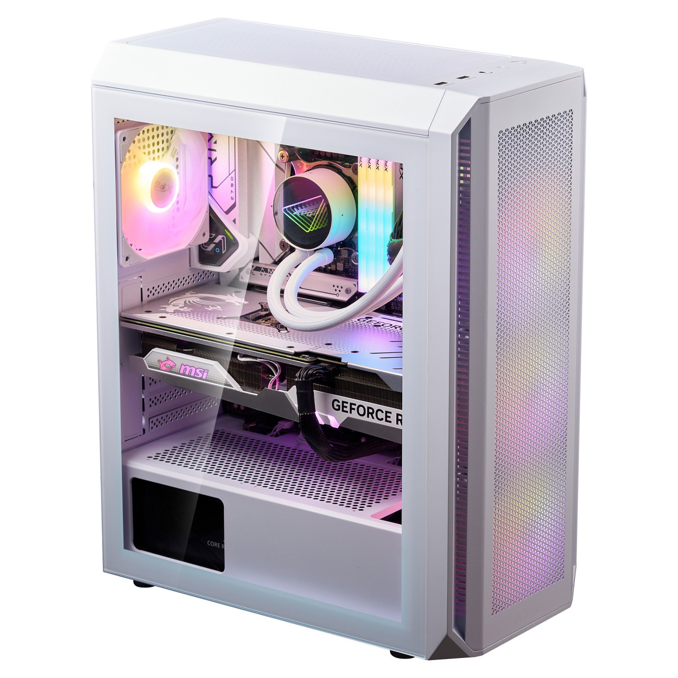 XPG Valor Air Plus ATX Midi Tower weiß Glas 4x120mm ARGB — Buy in Cyprus with Fast Delivery