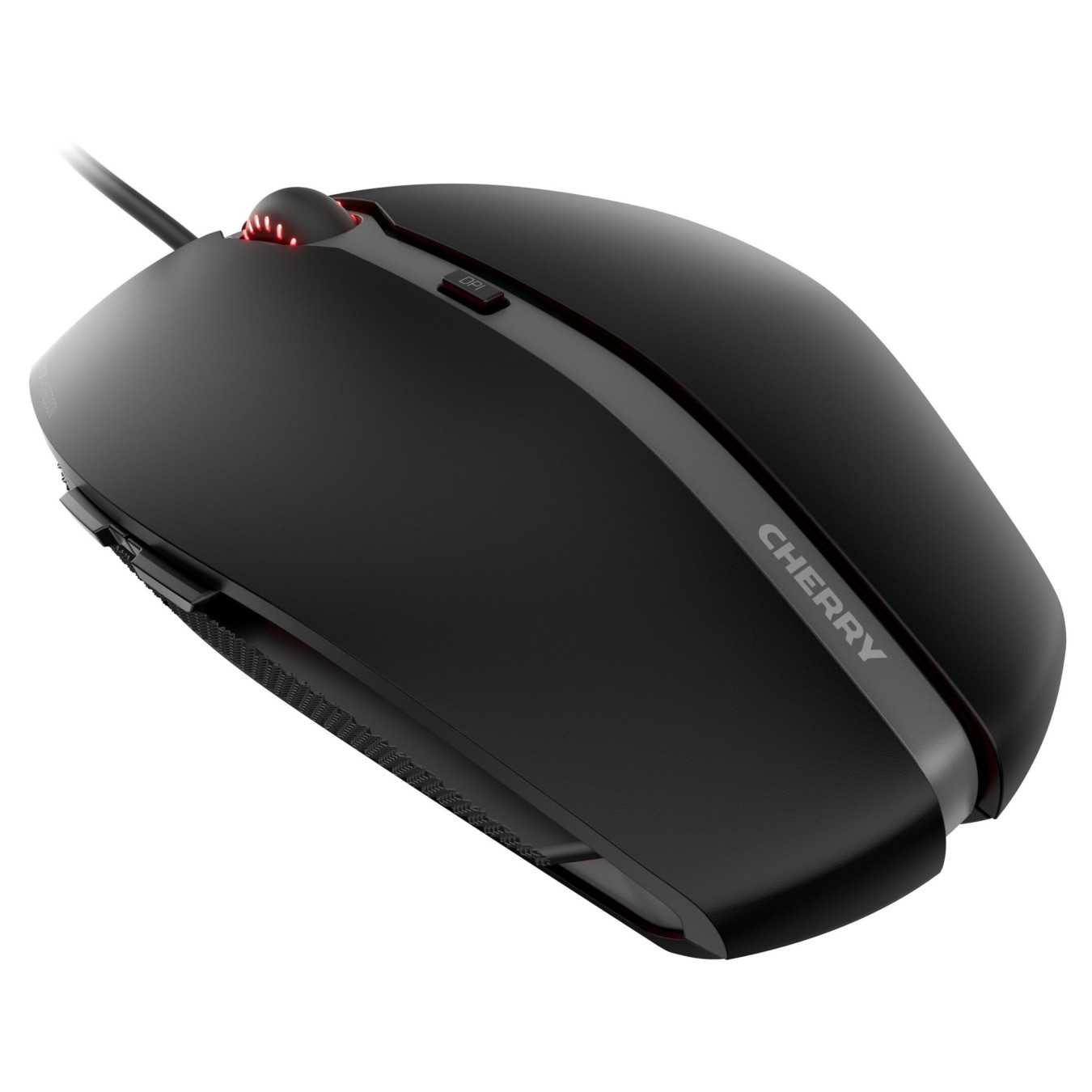 Cherry Gentix 4K Wired Mouse - JM-0340-2 - Ambidextrous, 3600 DPI, 6 Programmable Buttons, Black