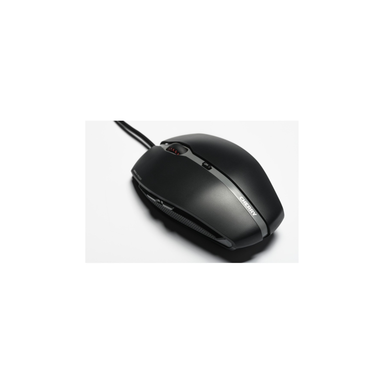 Cherry Gentix 4K Wired Mouse - JM-0340-2 - Ambidextrous, 3600 DPI, 6 Programmable Buttons, Black