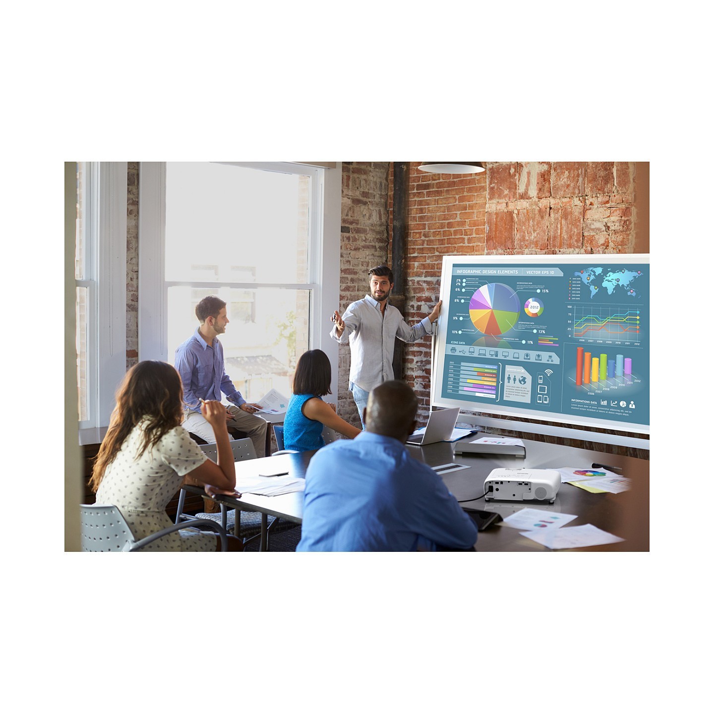 (1280x800) Epson EB W53 3LCD Projektor 4000 Lumen WXGA weiß — Buy in Cyprus with Fast Delivery