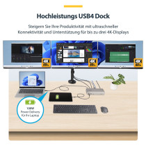 D StarTech 3X MONITOR USB4 DOCK 100W PD — Buy in Cyprus with Fast Delivery