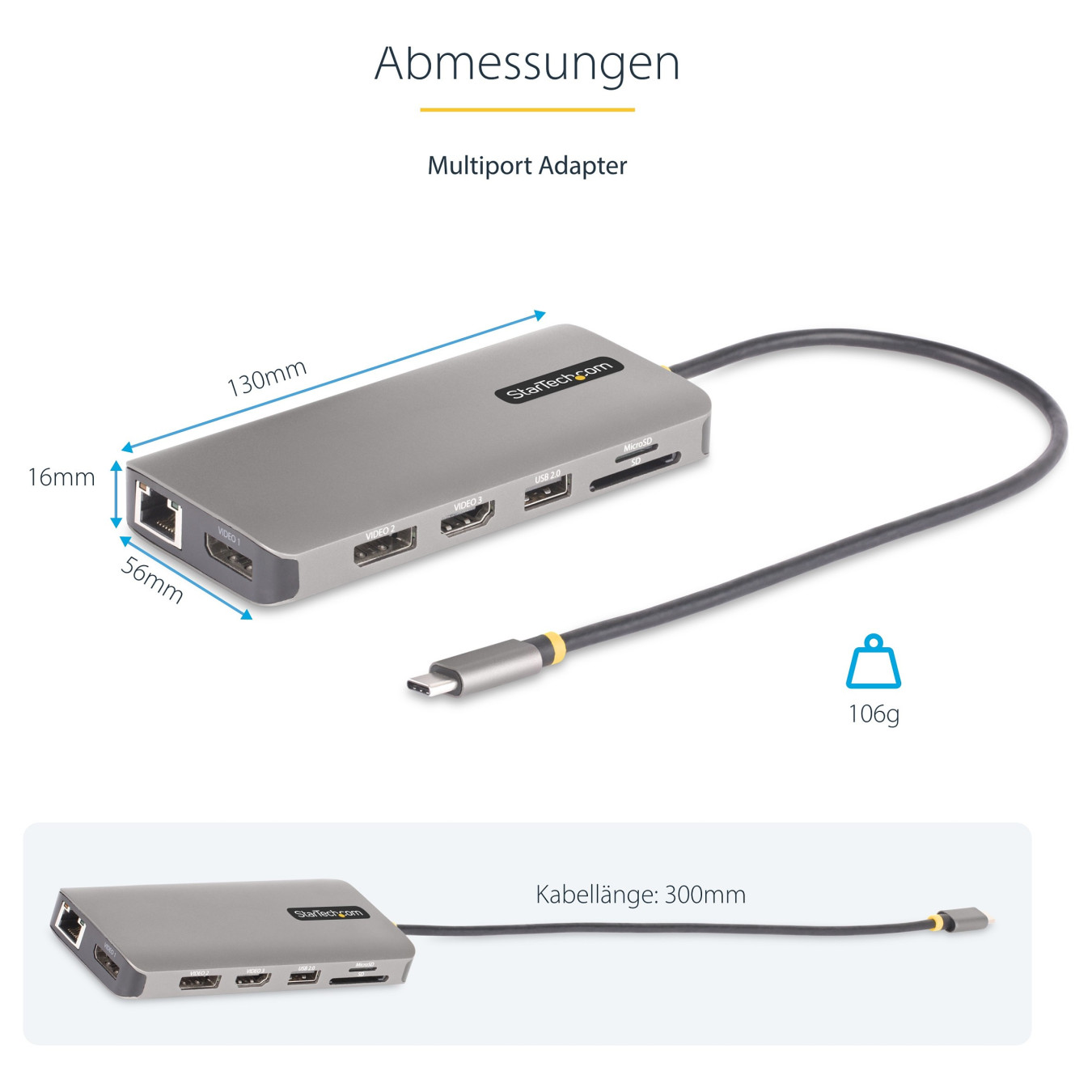 D StarTech USB-C MULTIMONITOR ADAPTER HDMI — Buy in Cyprus with Fast Delivery