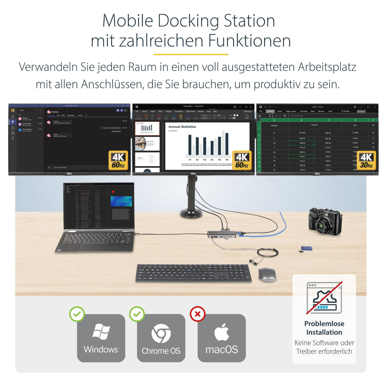 D StarTech USB-C MULTIMONITOR ADAPTER HDMI — Buy in Cyprus with Fast Delivery