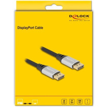 DELOCK DisplayPort Kabel 16K 60 Hz 1m silber Metall — Buy in Cyprus with Fast Delivery