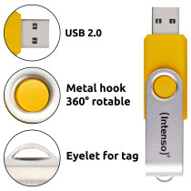 STICK Intenso Office Line 256GB USB Stick 3.2 Multipack x5 bunt — Buy in Cyprus with Fast Delivery
