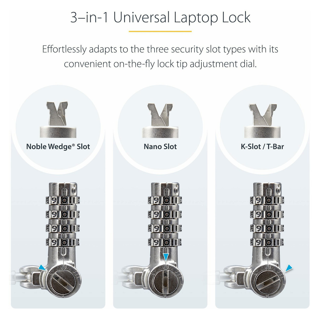 StarTech 25-PACK UNIVERSAL LAPTOP LOCK — Buy in Cyprus with Fast Delivery