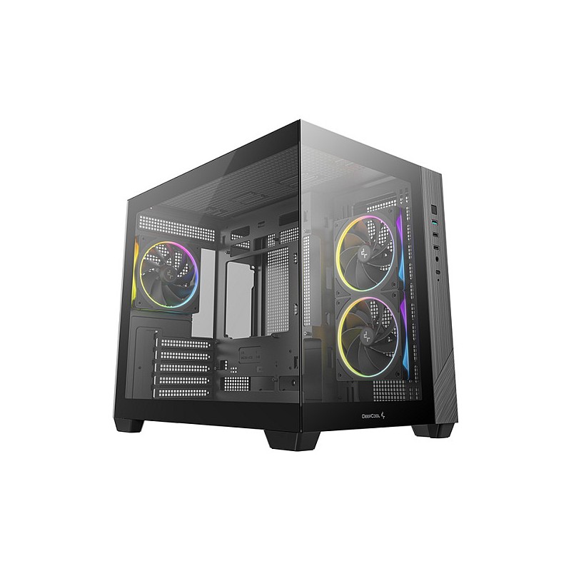 DeepCool CG330 3F Micro ATX Mini ITX ARGB Glass Black - R-CG330-BKNGM3-G — Buy in Cyprus with Fast Delivery