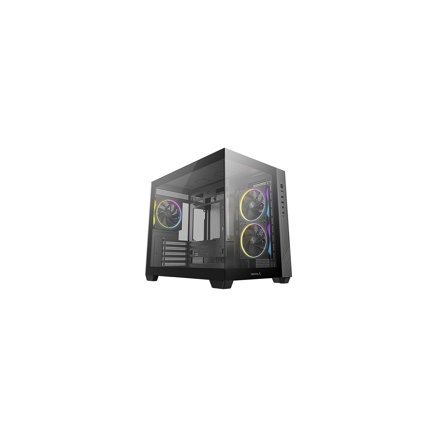 DeepCool CG330 3F Micro ATX Mini ITX ARGB Glass Black - R-CG330-BKNGM3-G — Buy in Cyprus with Fast Delivery